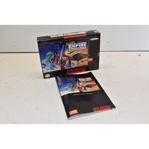 Super Star Wars The Empire Strikes Back JVC SNES Box & Manual Only